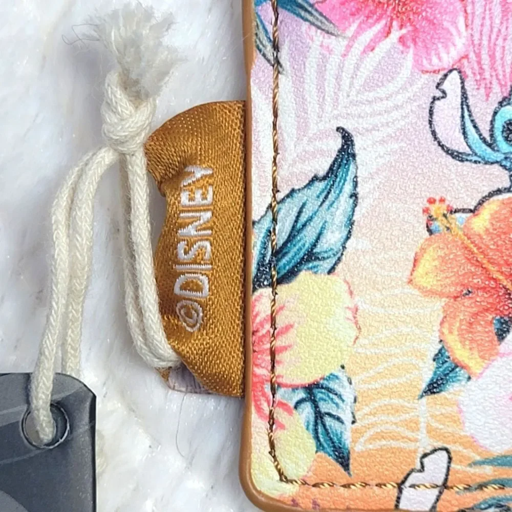 Loungefly Disney Stitch Tropical Flower Sunset Card Holder New OOS